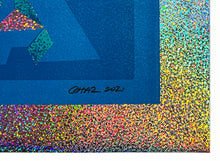 Load image into Gallery viewer, CHAZ BOJÓRQUEZ &#39;LA Mix&#39; (blue) Screen Print on Confetti - Signari Gallery 