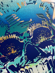 CHAZ BOJÓRQUEZ 'LA Mix' (blue) Screen Print on Confetti