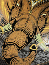 Load image into Gallery viewer, CHRIS SAUNDERS &#39;Elephant Mandala&#39; Screen Print