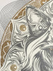 CHRIS SAUNDERS 'White Wolf Mandala' Screen Print