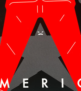 CLEON PETERSON 'Destroy America' (black) Screen Print