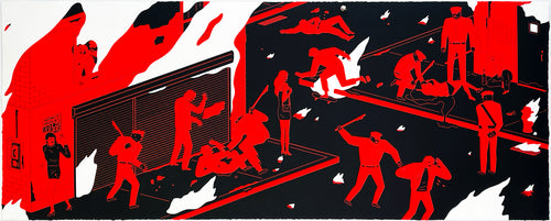 CLEON PETERSON 'Rule of Law 2' Screen Print (#55) - Signari Gallery 