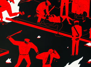 CLEON PETERSON 'Rule of Law 2' Screen Print (#55) - Signari Gallery 