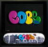 COPE2 'Iconic Bubble' Screen Print + Skateboard Deck Framed - Signari Gallery 