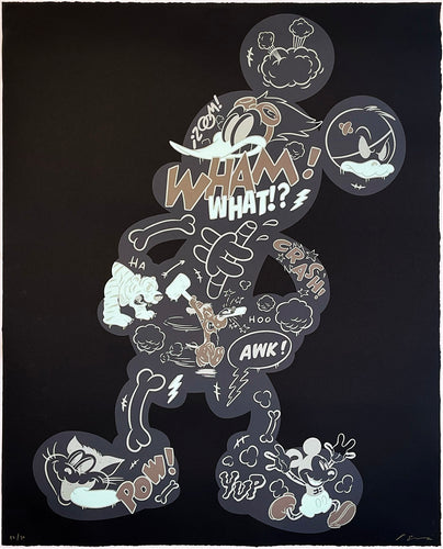COTÉ ESCRIVA 'WHAM' (neon green) Screen Print - Signari Gallery 