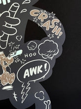 Load image into Gallery viewer, COTÉ ESCRIVA &#39;WHAM&#39; (neon green) Screen Print - Signari Gallery 