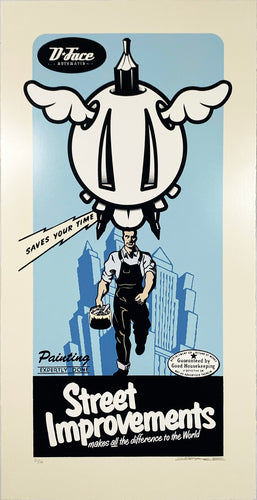 D*FACE 'Street Improvements III' Screen Print - Signari Gallery 