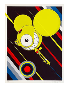 DALEK 'Spacemonkey (Flying High)' Screen Print
