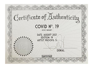 DENIAL 'COVID No. 19' (rose) Archival Pigment Print - Signari Gallery 
