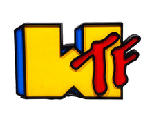 Load image into Gallery viewer, DENIAL &#39;WTF&#39; Hand-Painted Woodcut Art Sculpture