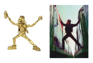 DONDI WHITE 'Air Dondi: Legacy' (gold) Resin Art Sculpture