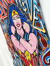 Load image into Gallery viewer, DOPEDOUT M &#39;Wonder Woman: Only Love...&#39; Original on Canvas