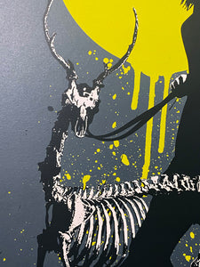 EELUS 'Deer-E-Me' Rare Mounted Screen Print