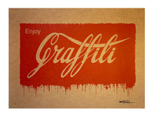 Load image into Gallery viewer, ERNEST ZACHAREVIC &#39;Enjoy Graffiti&#39; (kraft) Rare Screen Print - Signari Gallery 