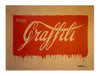 ERNEST ZACHAREVIC 'Enjoy Graffiti' (kraft) Rare Screen Print - Signari Gallery 