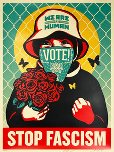 ERNESTO YERENA x SHEPARD FAIREY 'Vote! Stop Fascism' Screen Print