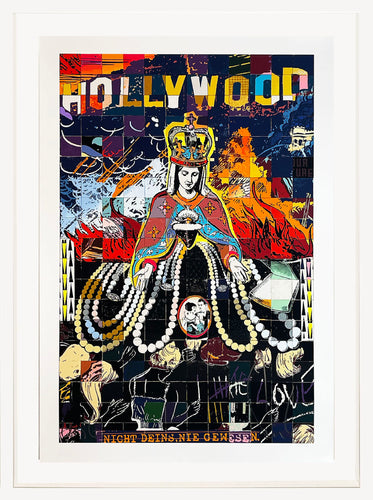 FAILE 'Hollywood Nights' Framed Archival Giclée Print