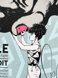 FAILE 'The Size of the Fight' Screen Print - Signari Gallery 
