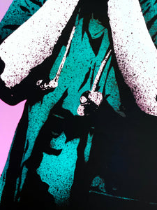 FAKE 'Code Black' (pink) 7-Color Screen Print