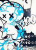 HUSH 'Luv Your Vinyl' (blue) Screen Print (#36) - Signari Gallery 