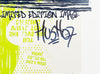 HUSH 'Luv Your Vinyl' (green) Screen Print (1) - Signari Gallery 