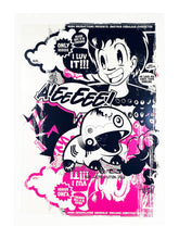 Load image into Gallery viewer, HUSH &#39;Luv Your Vinyl&#39; (pink) Screen Print (#1) - Signari Gallery 
