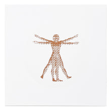 Load image into Gallery viewer, IMBUE &#39;Vitruvian Man&#39; (bronze) Sculpture + Petri Dish Display - Signari Gallery 