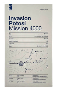 INVADER 'Invasion Potosí, Bogota (#27)' Offset Lithograph Map - Signari Gallery 