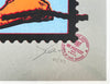 JAMES CAUTY 'Stamps of Mass Dissent' (blue) Screen Print