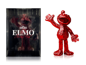 JASON FREENY 'Sesame Street: Elmo' (red chrome) PVC Art Figure - Signari Gallery 
