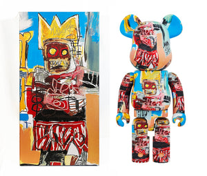 JEAN-MICHEL BASQUIAT x Be@rbrick 'Yellow Crown and Bone' 1000% Art Figure