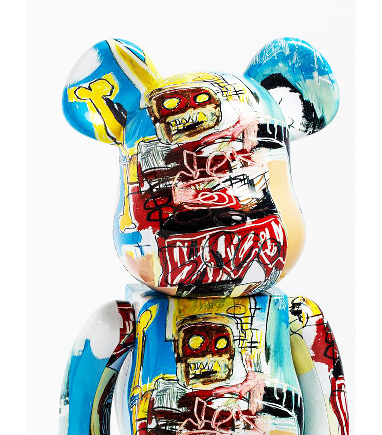 JEAN-MICHEL BASQUIAT x Be@rbrick 'Yellow Crown and Bone' 1000% Art