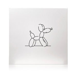 BALLOON DOG (orange) Designer Resin Art Sculpture - Signari Gallery 