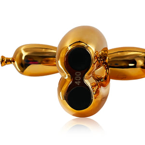 BALLOON DOG (orange) Designer Resin Art Sculpture - Signari Gallery 