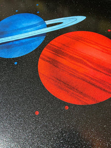 JOE WEBB 'End Game' UV Print w/Screen Print Glitter Varnish - Signari Gallery 