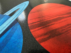 JOE WEBB 'End Game' UV Print w/Screen Print Glitter Varnish - Signari Gallery 