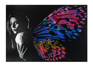 JOHN DOE 'In the Wings' Hand-Painted Screen Print (17) - Signari Gallery 