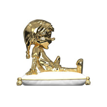 Load image into Gallery viewer, JUCE GACE &#39;A Wood Awakening: Chill-Out&#39; (gold chrome) Porcelain Art Figure