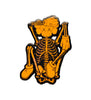 KAWS x NGV 'Skeleton' (orange) Enamel Pin