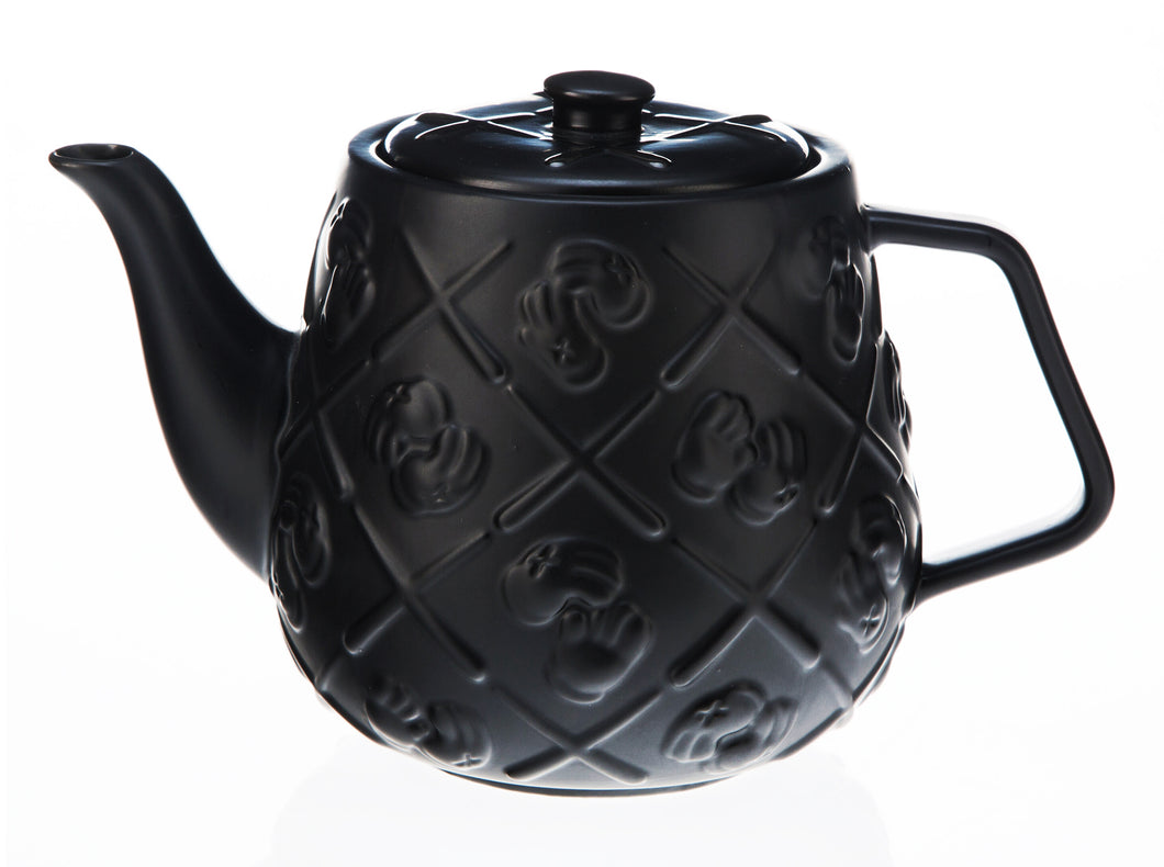 KAWS x DDT 'XX Teapot' (black) Ceramic Teapot