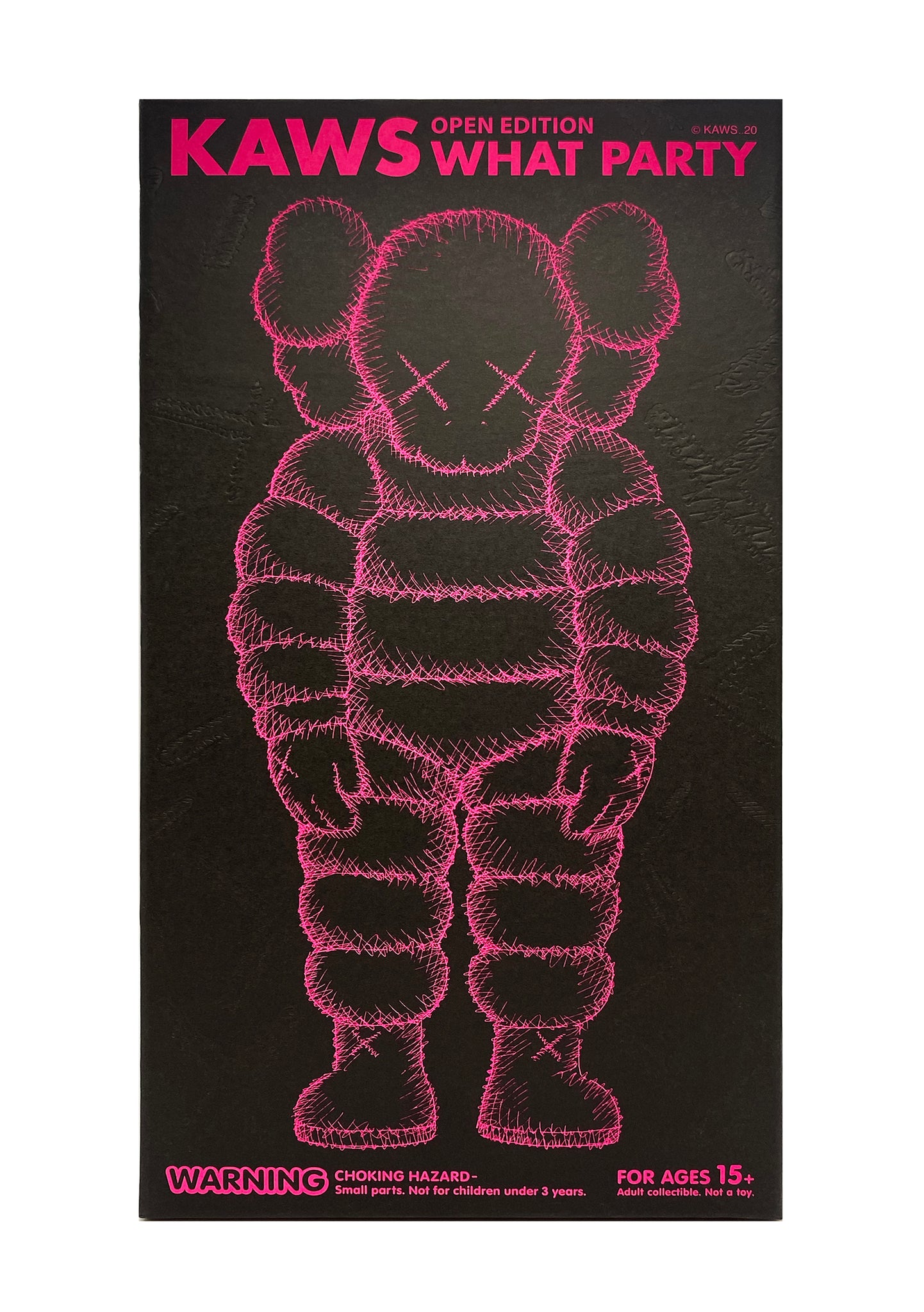 KAWS X Medicom Toy 'What Party' (pink) Vinyl Art Figure | Signari