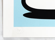 Load image into Gallery viewer, THE LONDON POLICE &#39;Lad Flanked by Minions&#39; (blue) Screen Print