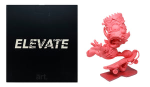 LOUIS DE GUZMAN 'Elevate' (pink) Vinyl Art Sculpture