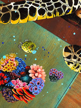 Load image into Gallery viewer, LOUIS MASAI &#39;Turtle Love Affair: Butterfly Fish&#39; Hand-Embellished Print