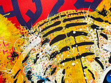 Load image into Gallery viewer, MARKO93 &#39;Pink Blue Eyes Tiger&#39; 4-Color Lithograph Print - Signari Gallery 