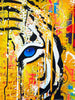 MARKO93 'Pink Blue Eyes Tiger' 4-Color Lithograph Print - Signari Gallery 