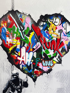 MARTIN WHATSON 'Cracked' 30-Color Embossed Screen Print - Signari Gallery 