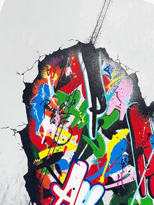 MARTIN WHATSON 'Cracked' 30-Color Embossed Screen Print - Signari Gallery 