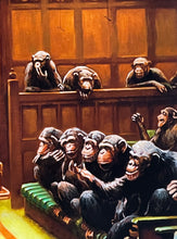 Load image into Gallery viewer, MASON STORM &#39;Monkey Parliament III&#39; Framed Giclée Print - Signari Gallery 