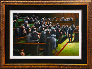 MASON STORM 'Monkey Parliament I-III' Framed Giclée Print Set - Signari Gallery 